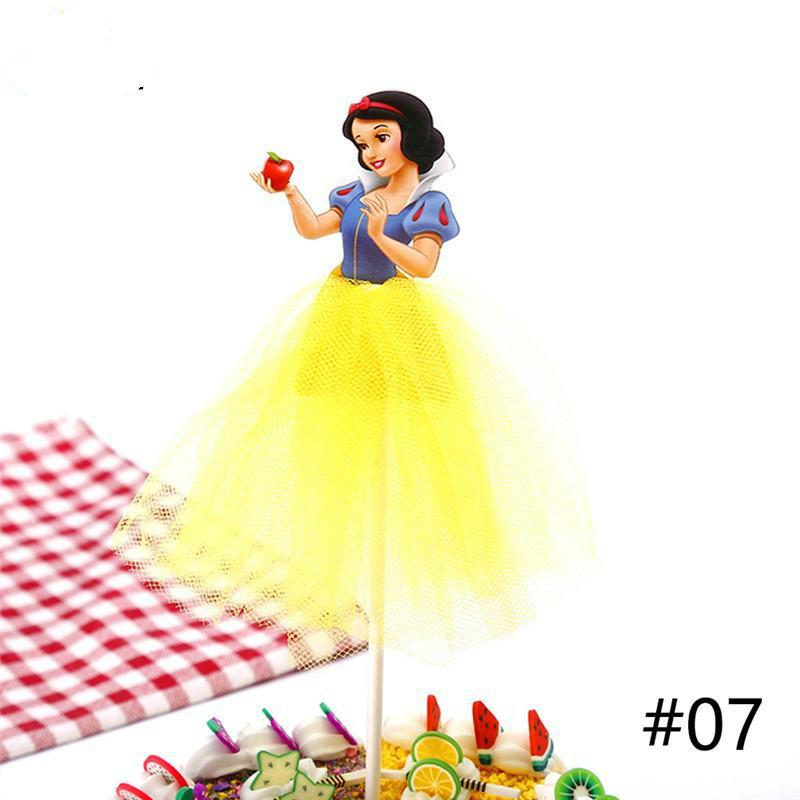 Phụ kiện trang trí bánh kem/topper họa tiết công chúa độc đáo cho bé