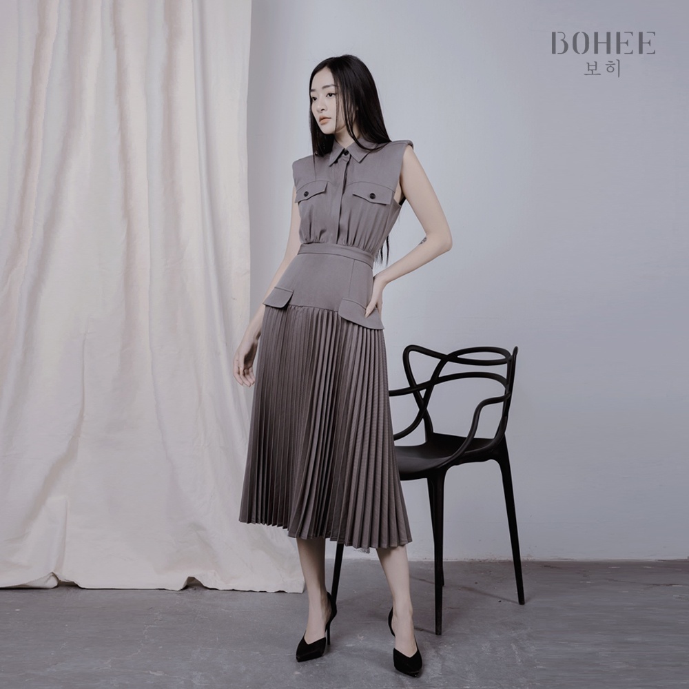 Chân váy xếp li dài BOHEE CV51