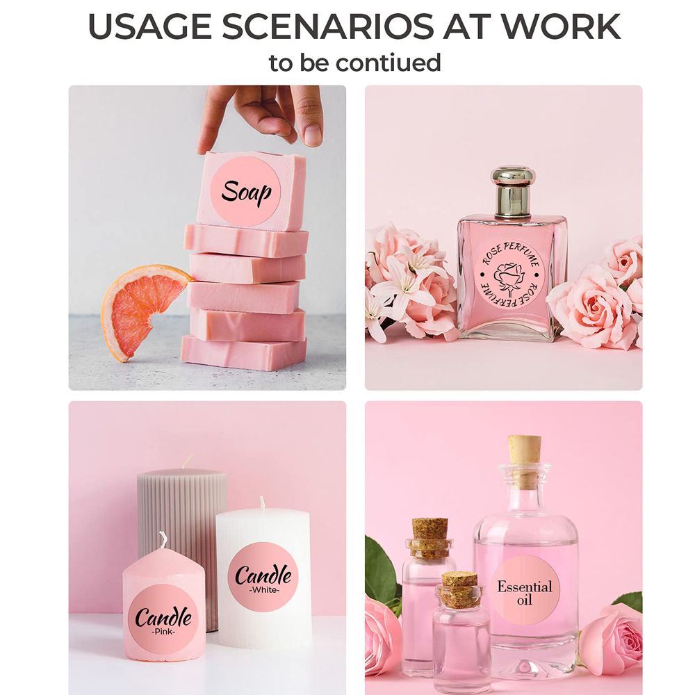 Miếng dán in nhiệt hình tròn in logo nhiều màu sắc sử dụng trực tiếp cho văn phòng DIY