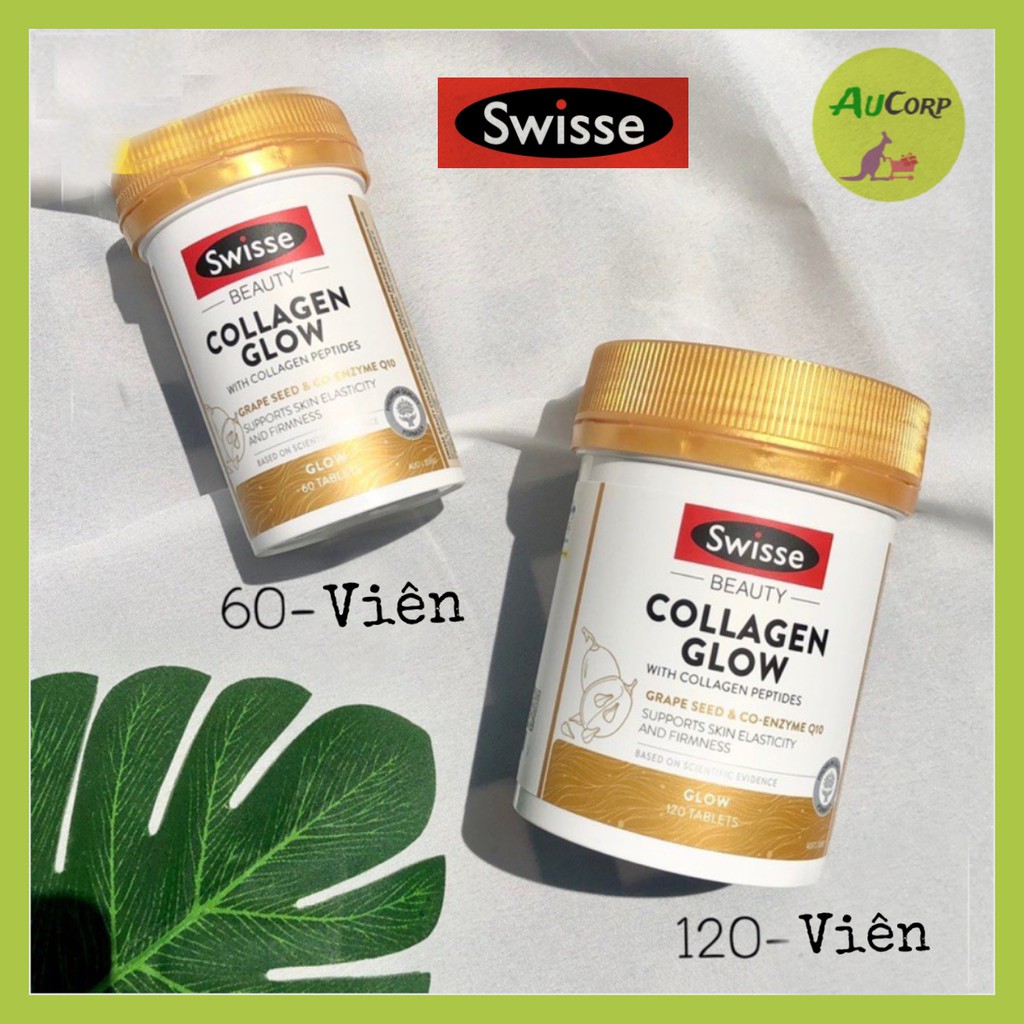 Viên uống đẹp da Collagen - Swisse Beauty Collagen Glow - Xuất xứ Úc | Thế Giới Skin Care