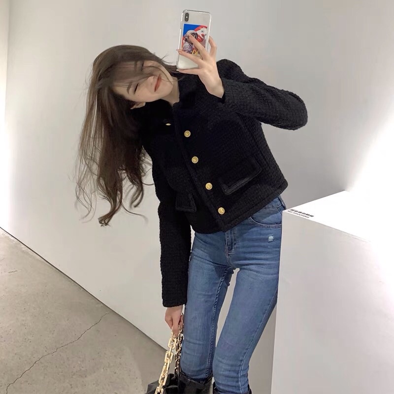 Áo khoác dạ tweed