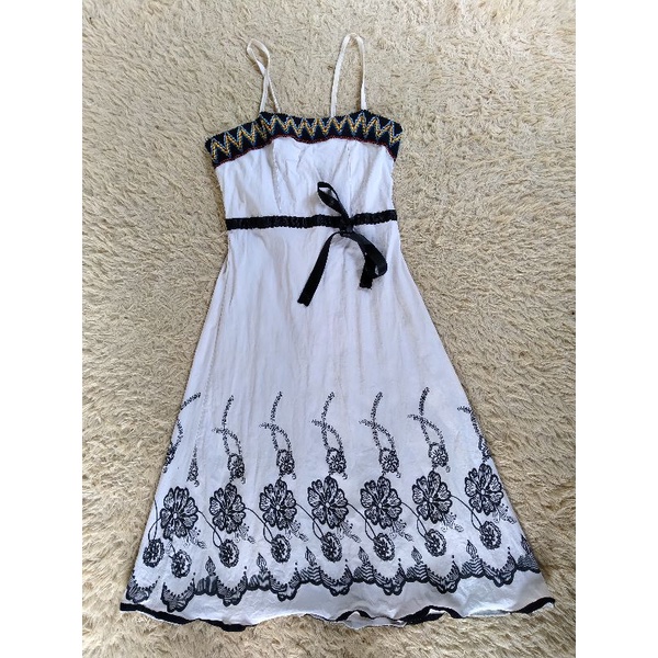Pass đầm maxi hoa 2 dây 2hand