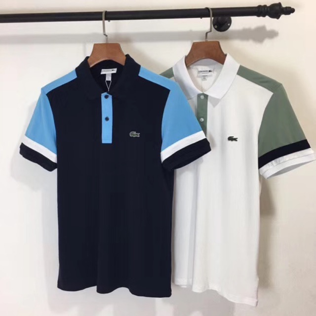 Áo thun lacoste phối màu