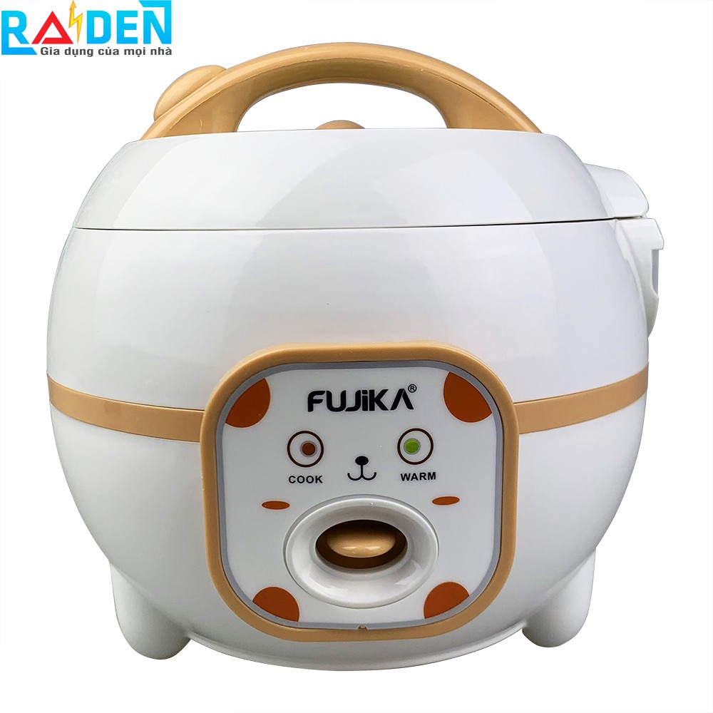 Nồi cơm điện mini 0.8L Fujika FJ-NC0608 có xửng hấp thích hợp cho sinh viên, gia đình 2 người