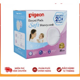 Miếng Lót Thấm Sữa Pigeon 3D Siêu Mềm ✔Hộp 30 Miếng