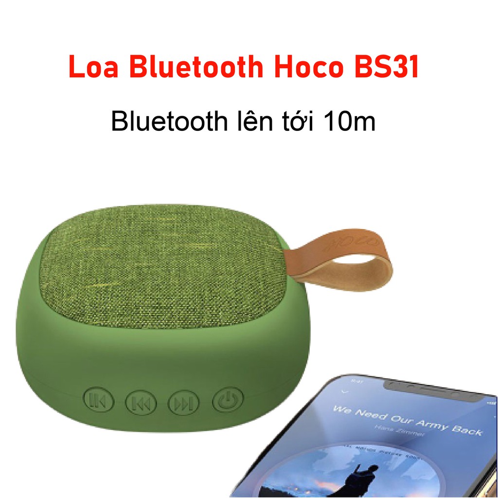 Loa Bluetooth Mini Di Động Hoco BS31 Chính Hãng, âm thanh lớn, tiện lợi di chuyển.