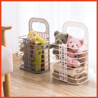 ✔️ Giỏ nhựa đựng quần áo ✔️ đồ dùng sinh hoạt treo tường có thể gấp gọn