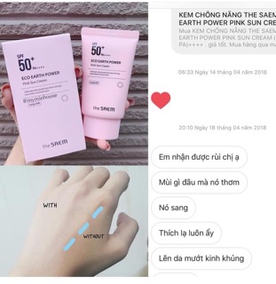Kem chống nắng The Same hồng mẫu mới