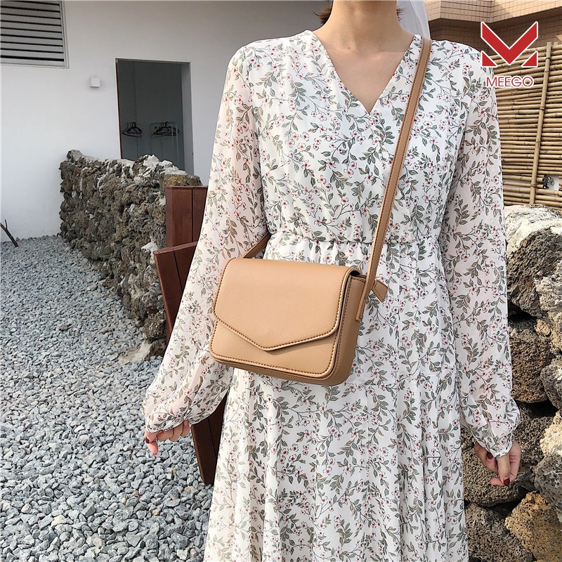 Túi Đeo Chéo Kiểu Dáng Bì Thư Nhẹ Nhàng Phong Cách Hàn Quốc MEEGO G9136