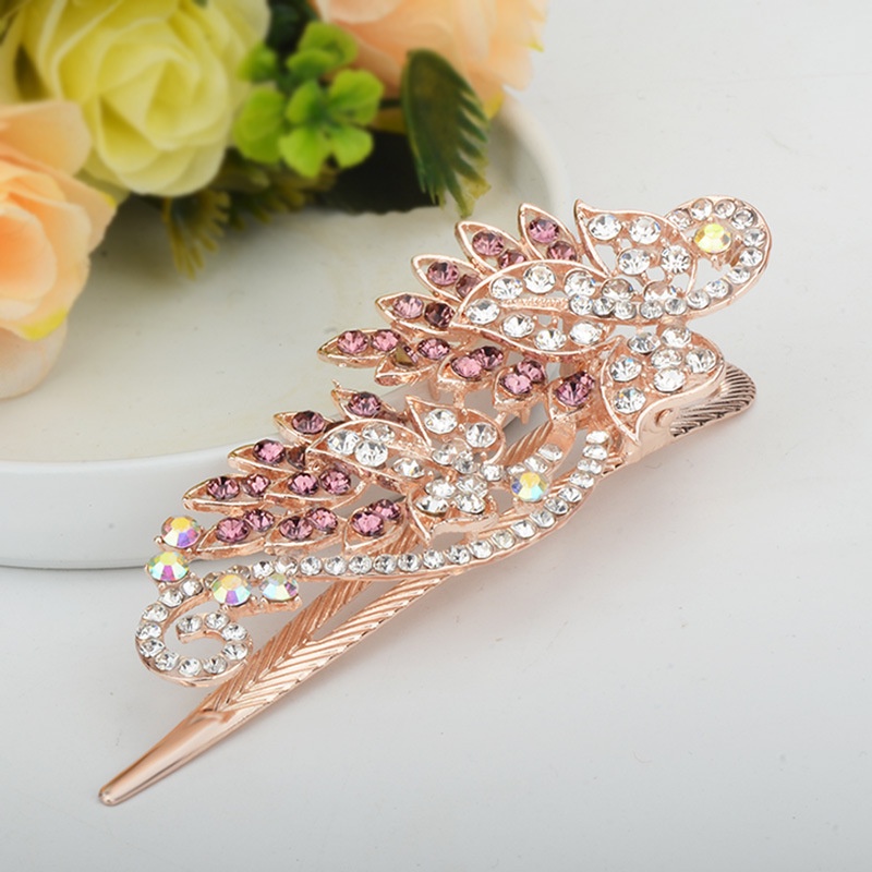 Kẹp Tóc Đính Đá Phong Cách Retro Thời Trang Hàn Quốc