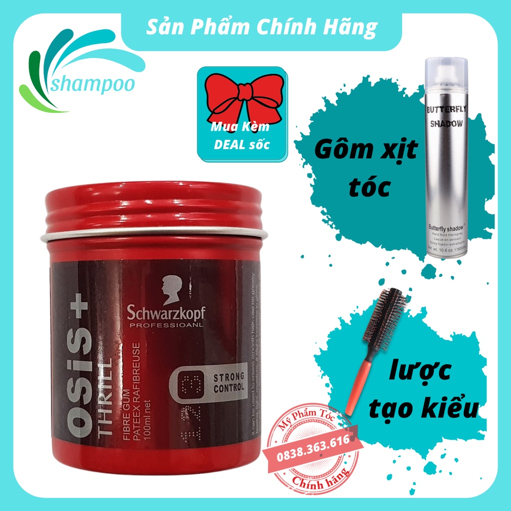 Sáp vuốt tóc nam Osis thill 3 tạo kiểu tóc giữ nếp bồng đẹp