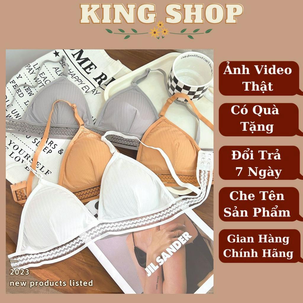Áo bra dây mảnh - Áo ngực nữ ren mút mỏng thông khí mềm mịn co dãn sexy tôn dáng Kingshop B3816