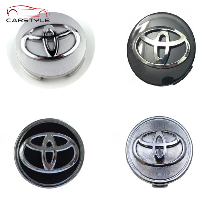 Logo-Chụp Mâm Xe-Chụp Vành Xe-Ô Tô-Cao Cấp-Toyota-62MM CHR atlis vios Logo Chụp Mâm Bánh Xe Ô Tô Toyota Đường Kính 62mm