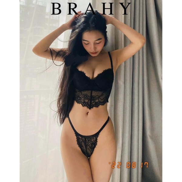 Set nội y gọng đen mi thiết kế cao cấp BRAHY 149