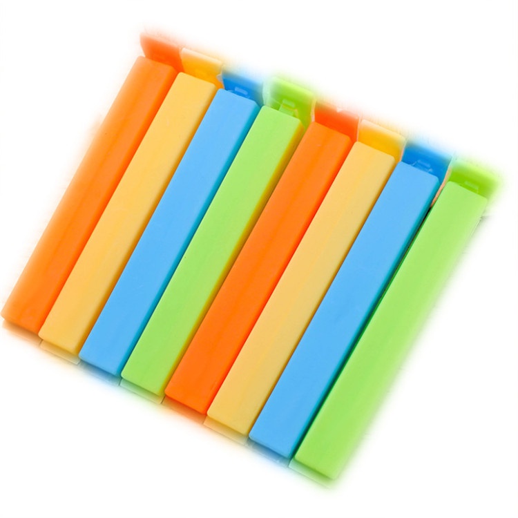 Set 10 kẹp miệng túi thức ăn bằng nhựa chống ẩm cỡ 11cm tiện lợi