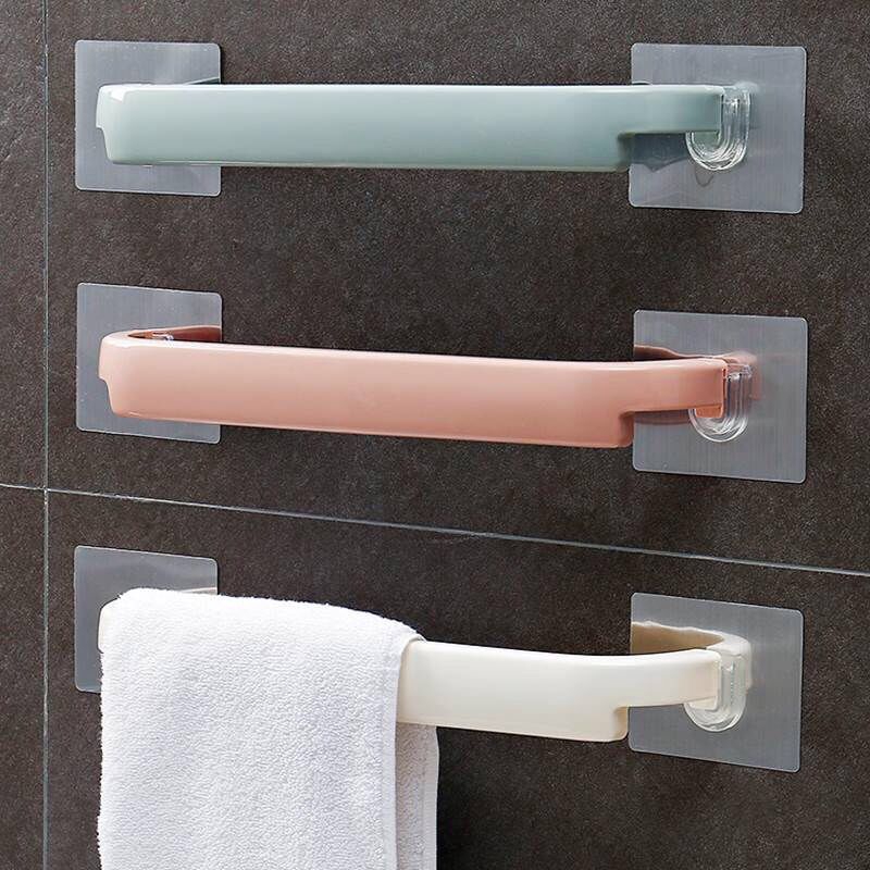 Giá treo khăn bằng nhựa dán tường nhà tắm tiện dụng