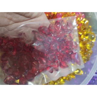 5 thỏi vàng lưu ly màu đỏ 1,5 cm