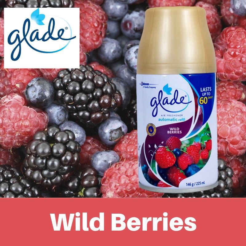 Xịt thơm phòng tự động Glade Refill Hương Fresh Wild Berries 175g (269ml)