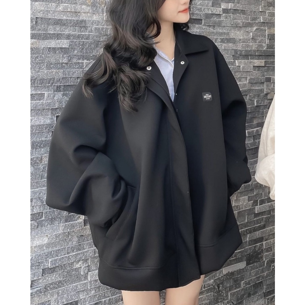 [Mã SKAMFSW175 giảm 10K đơn 50K] Áo Khoác JACKET DESTINY Tay Dài Vải Nỉ Picigen Form Rộng Ulzzang Unisex