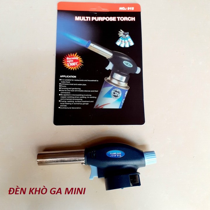 Khò Lửa Bình Gas An Toàn Gia Đình K915 (Màu Xanh Dương.beo)