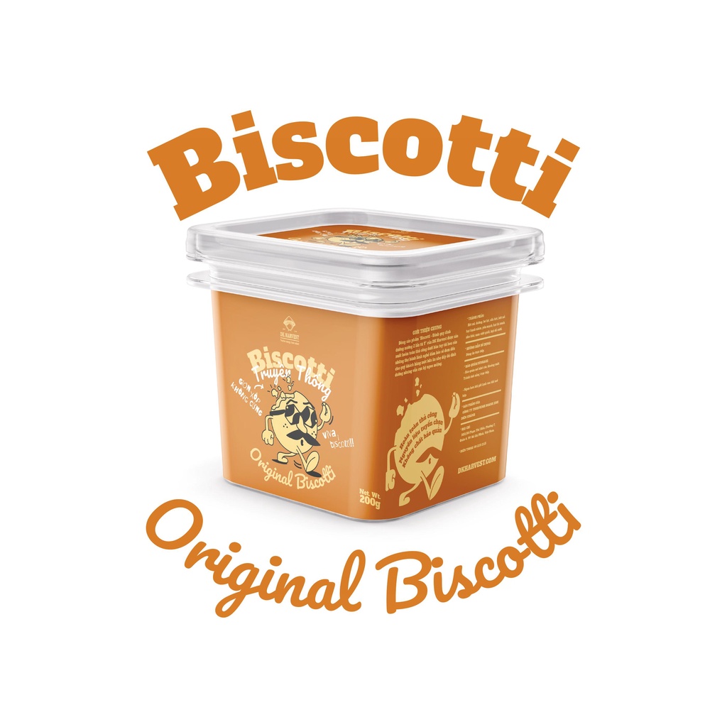 (Video Review) Bánh Biscotti DK HARVEST 220g - Bánh biscotti ăn kiêng, Bánh biscotti nguyên cám, Bánh biscotti giảm cân