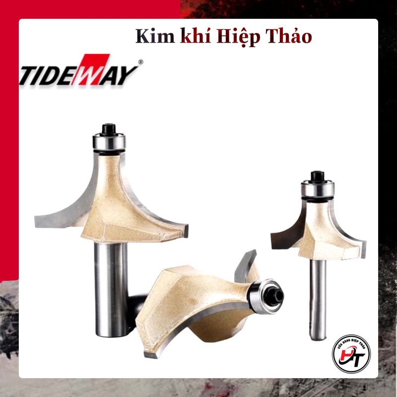 Mũi phay gỗ bo lõm R mũi soi lồi gỗ TIDEWAY lắp máy soi cầm tay và trục đứng MSLV