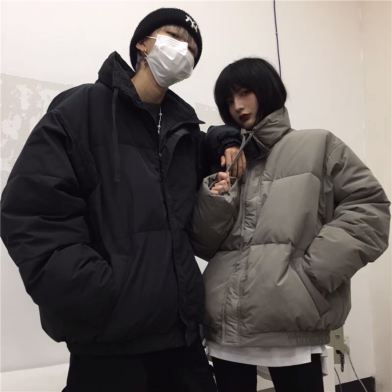 Áo phao béo nam nữ gấu bo chun