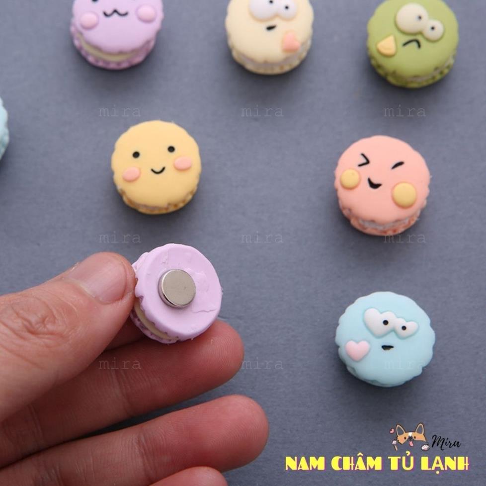 Nam Châm Tủ Lạnh 3D Bánh Macaron Mini Trang Trí Bàn Học, Bàn Làm Việc, Đính Note MIRA-3D68001