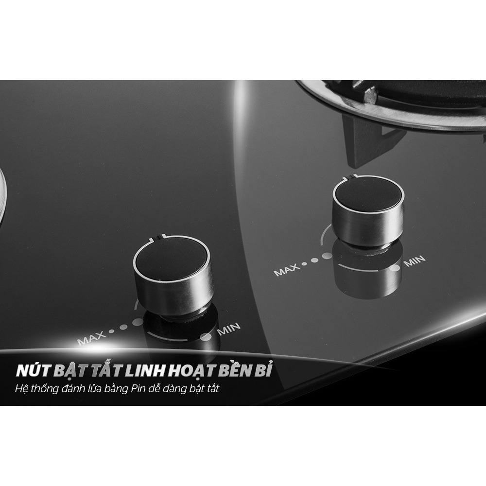 Bếp gas âm kính Sunhouse SHB7736 -