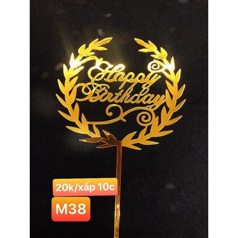 Combo 10 Cắm Mica Merry Christmas