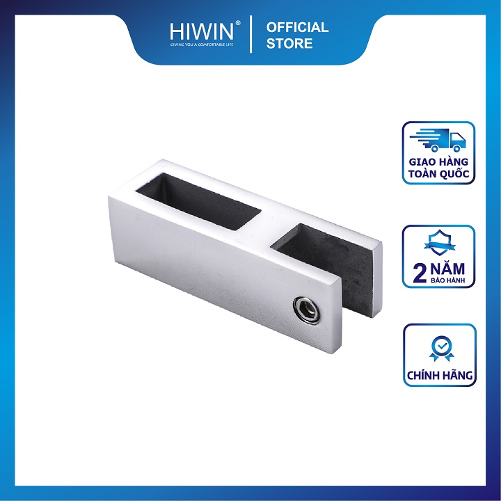 Kẹp kính trên (sỏ kính) phòng tắm kính inox 304 mặt gương dùng cho ống 10x30mm HIWIN SB-612F