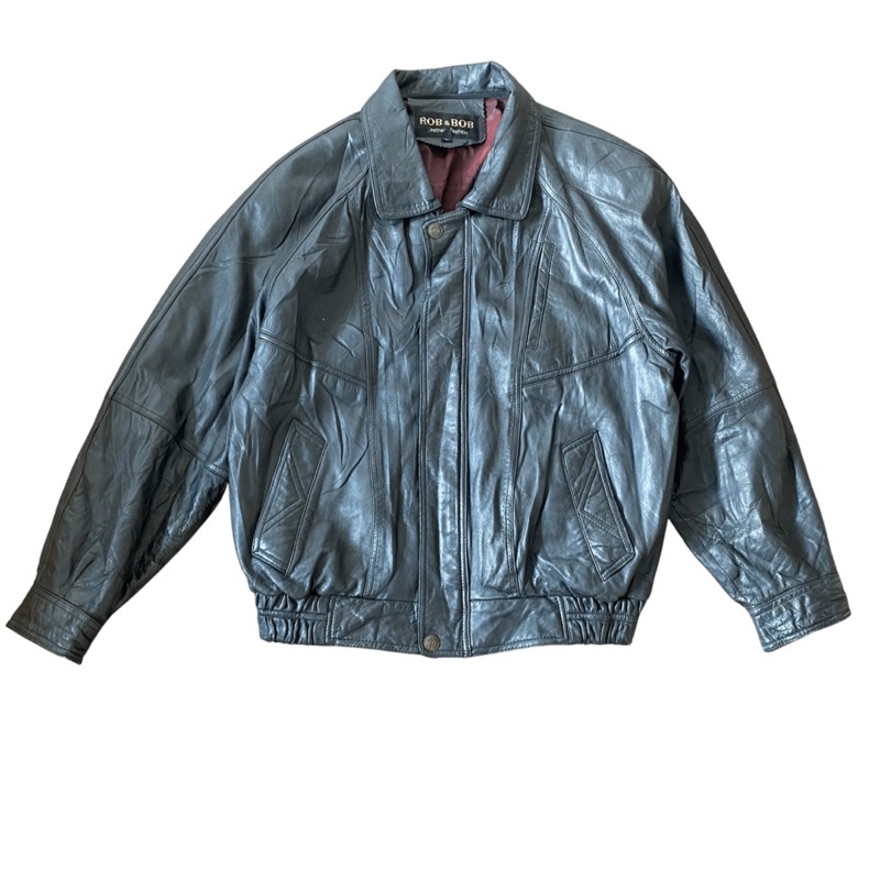 Áo Leather Bomber Jacket 2hand