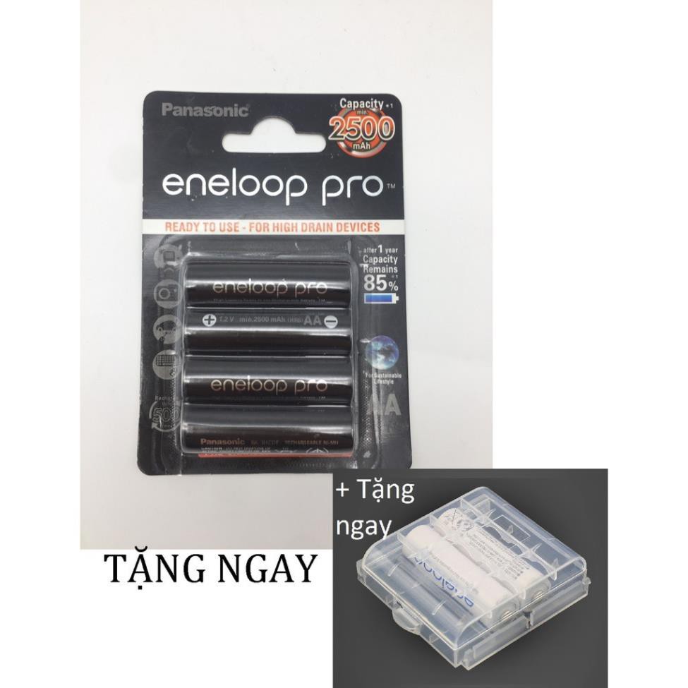 Pin sạc ENELOOP đen 2500 mAh thế hệ mới tuổi thọ cao🎁Tặng hộp đựng