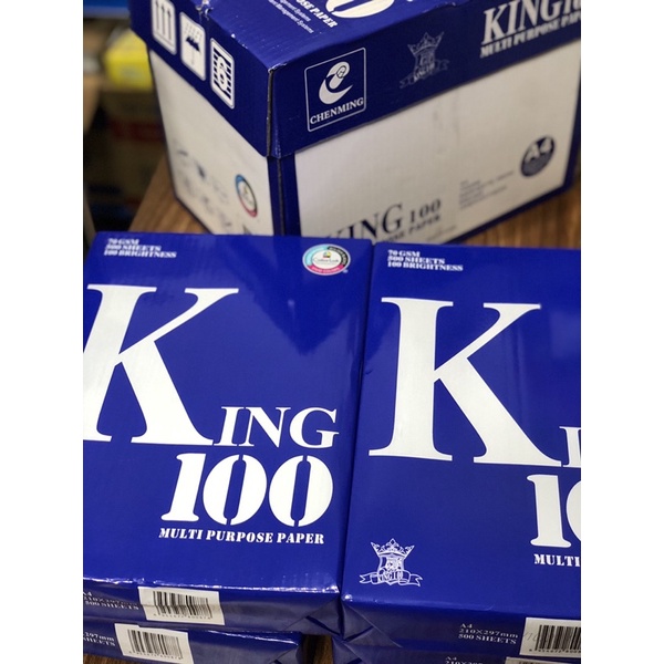 Giấy A4 (King 100 70gsm Chính hãng, Giá rẻ)