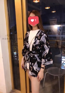 Kimono Hạc Xanh new
