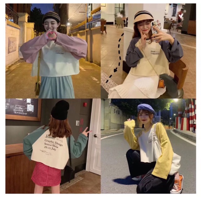 Áo crop top len final druf