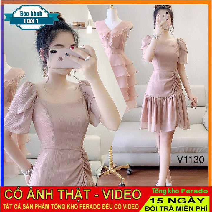 [ xả kho ] MiD Đầm nhún eo thanh lịch V1130 Mie Design {kèm ảnh thật shop tự chụp}
