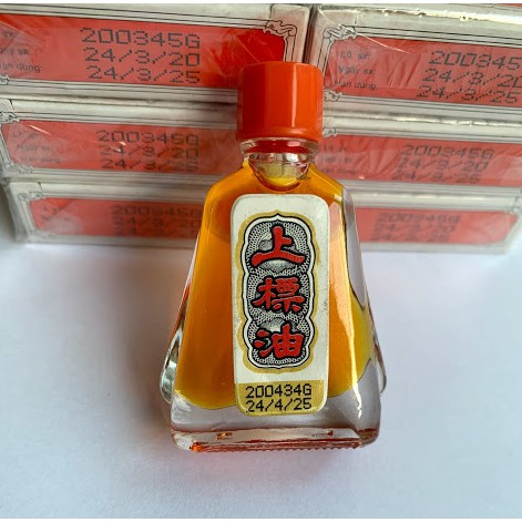 Dầu Gió Đỏ Thái Lan Hình Ông Già, Dầu Gió Nước Vàng Siang Pure Oil Chai Dung Tích 7cc ( hộp 1 chai)