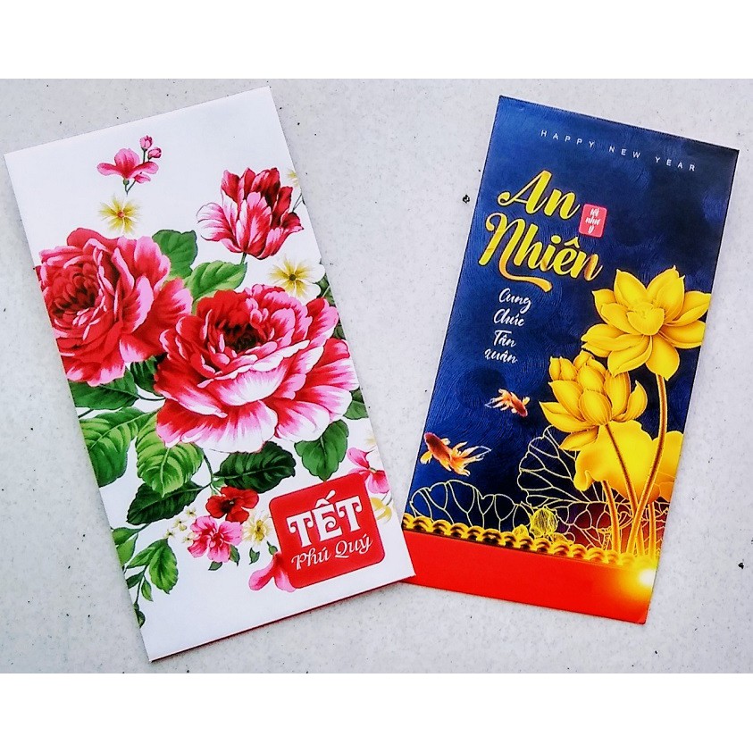 [ 10 cái 10 mẫu ] bao lì xì Tết 2023 giấy in đẹp - phong bì lì xì loại 1