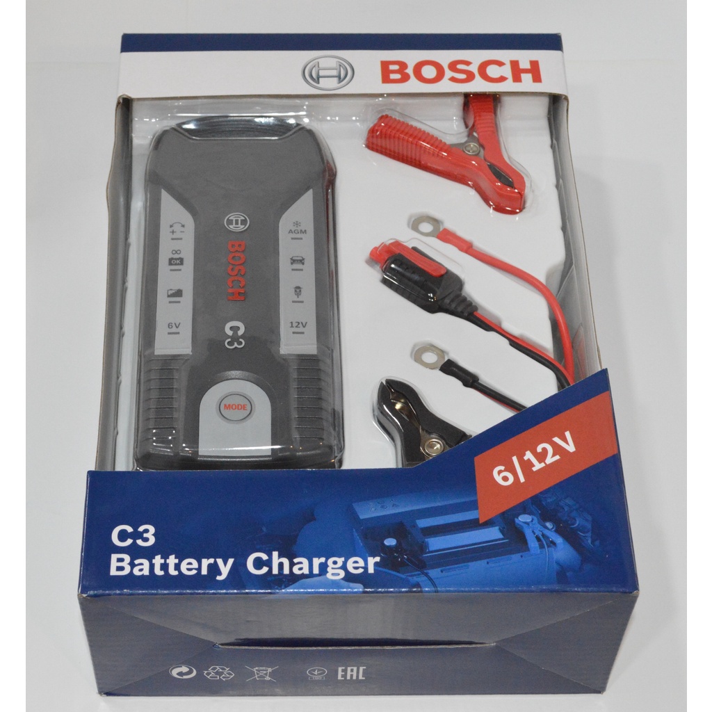 Máy sạc bình ắc quy cho ô tô - xe máy Bosch C3 - nacy_official_store
