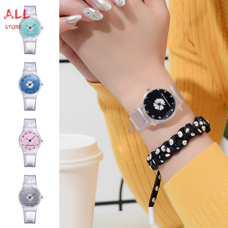 Đồng Hồ Nữ Dây Silicon Mặt Hình Bông Hoa Dễ Thương | BigBuy360 - bigbuy360.vn