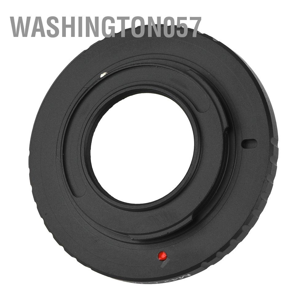 Washington057 Metal Manual Focus Lens Adapter Ring for M42 Screw C Mount to Fit M4/3 Camera