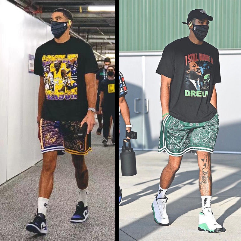 Celtics Quần Short Thể Thao Bóng Rổ Kiểu Retro Mỹ Nhanh Khô Cá Tính Cho Nam