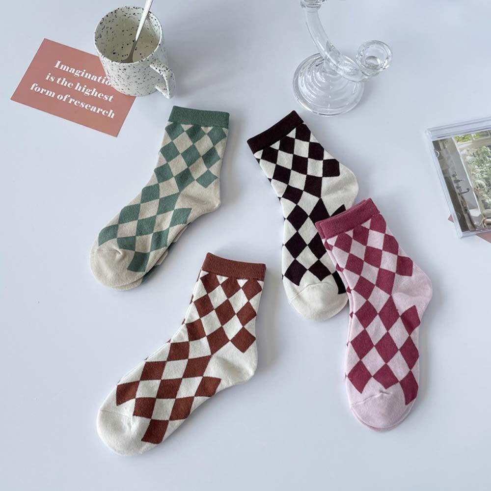 Vớ Cotton Thể Thao Phong Cách Đường Phố Hàn Quốc Cho Nữ