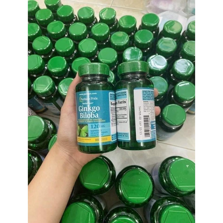 Viên uống tuần hoàn não ,bổ não Ginkgo Biloba 120 mg- 100 viên