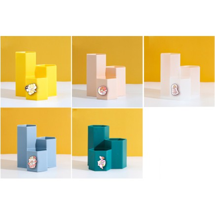 Ống cắm bút nhựa nhiều ngăn kero CBTI7 ống đựng bút CCS ống cắm bút cute dễ thương