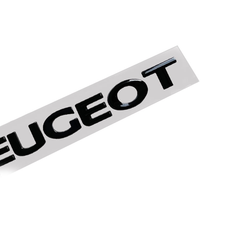 Logo Chữ Cái Bằng Kim Loại Trang Trí Phía Sau Xe Hơi Peugeot 206 208 307 308 408 2008 3008 406 407
