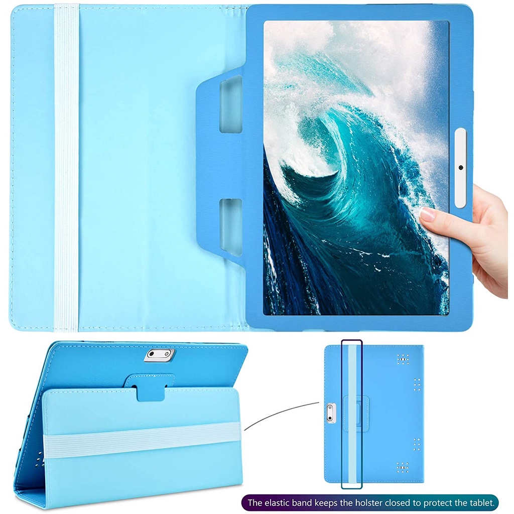 Bao Da PU Máy Tính Bảng Chống Sốc Có Giá Đỡ Bảo Vệ Cho ZONKO K105 10" K10 K10