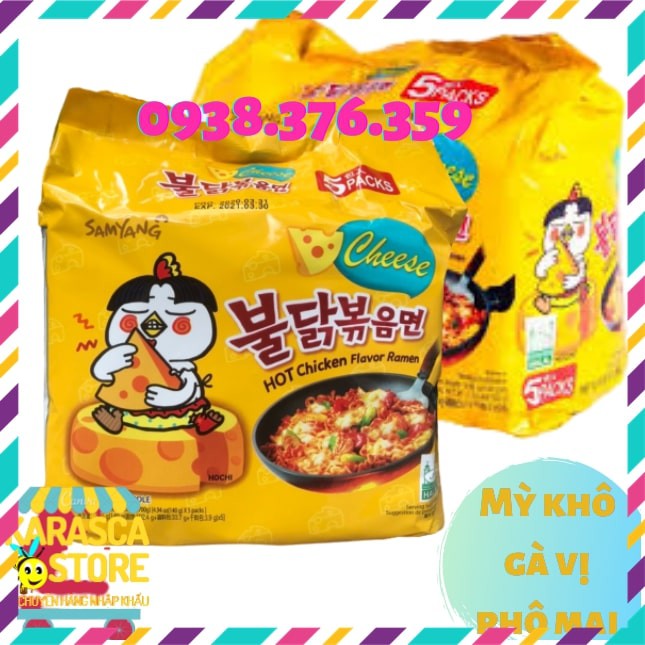 Mì Cay Hàn Quốc,Mì Cay Samyang Vị Phô Mai Lốc 5 Gói 140Gr | BigBuy360 - bigbuy360.vn