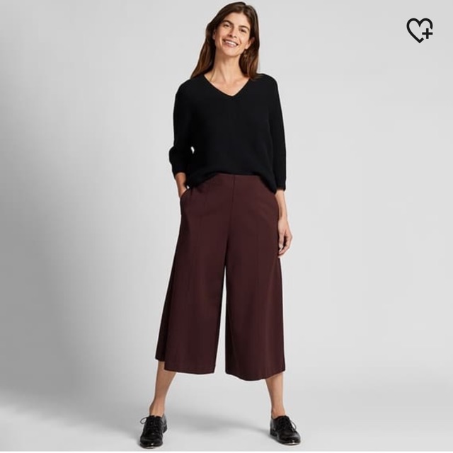 [Hàng Order Nhật] Quần ống rộng Uniqlo đơn giản thanh lịch
